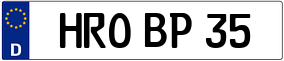 Trailer License Plate
